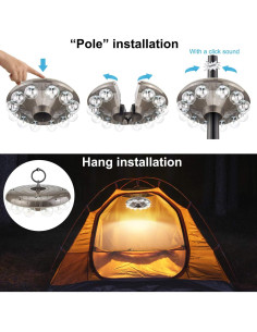 Luz Colgante LED BIGMONAT para Paraguas - 12 Colores, Control Remoto 2