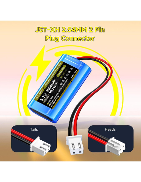 Batería recargable 3.7V 5200mAh Iones de Litio Palowextra