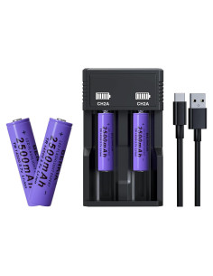 Batería Recargable 14500 PAOWANG 2500mAh para Linternas
