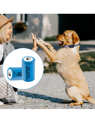 Cargador y 4 Baterías Recargables ICR14250 300mAh 3.7V