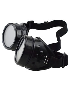 Gafas Vintage Steampunk Marca Desconocida Negro Mate