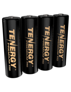 Baterías recargables AA Tenergy Premium Pro 2800mAh - Paquete de 4