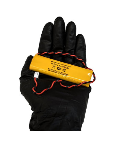 Paquete de 10 Baterías Recargables NiCd 4.8V 650mAh D-AA650Bx4