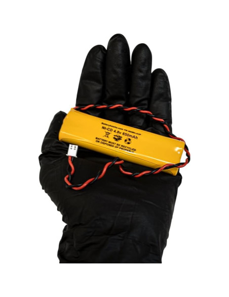 Paquete de 10 Baterías Recargables NiCd 4.8V 650mAh D-AA650Bx4