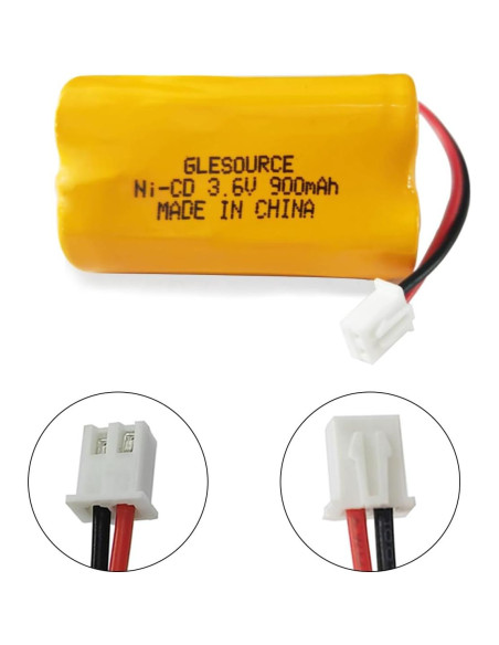Batería de Emergencia Ni-Cd 3.6V 900mAh GLESOURCE - Paquete de 10