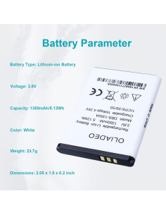 Batería de Reemplazo Doro DBS-1350A para 7050 7060 1350mAh 2