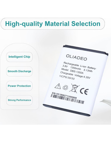 Batería de Reemplazo Doro DBS-1350A para 7050 7060 1350mAh