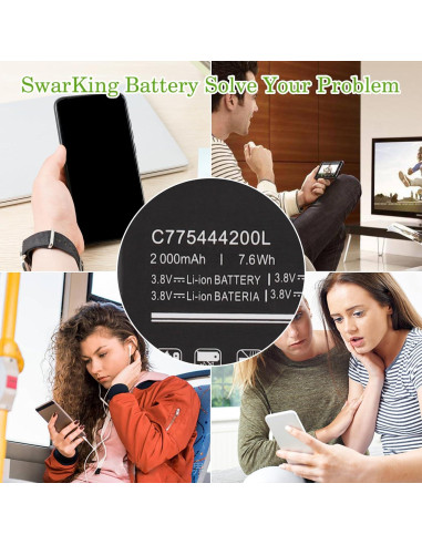 Batería de Reemplazo C775444200L para BLU C5L MAX 2000mAh