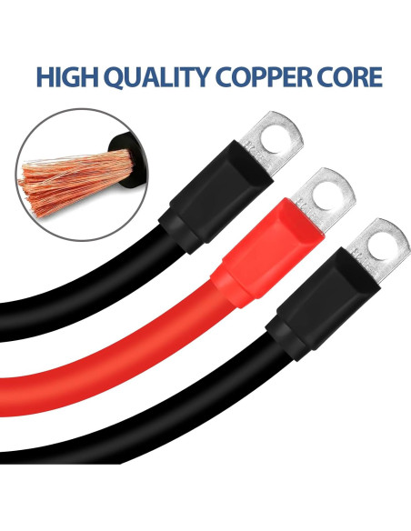 Kit de Cables de Batería Honsyunoirtps 7 PCS 36/48V para Carro de Golf