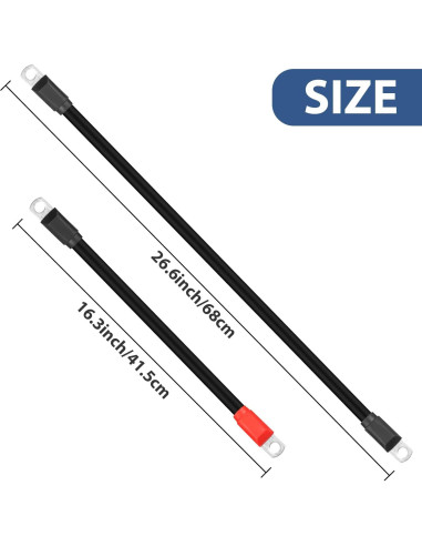 Kit de Cables de Batería Honsyunoirtps 7 PCS 36/48V para Carro de Golf