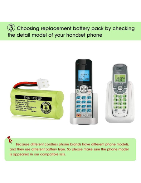 Baterías Ni-MH iMah Ryme B1-4 BT183342 2.4V 400mAh - Paquete de 2