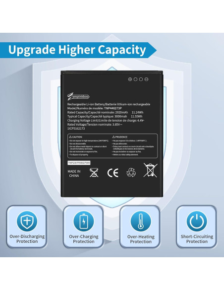 Batería de Reemplazo TNP446273P 3000mAh para Cricket Debut S2