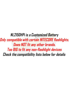 Batería Recargable Nitecore NL2150HPi 5000mAh para Linternas 2