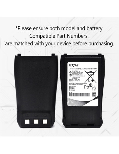 Baterías Recargables elxjar 7.4V 2000mAh para Radios UV-B
