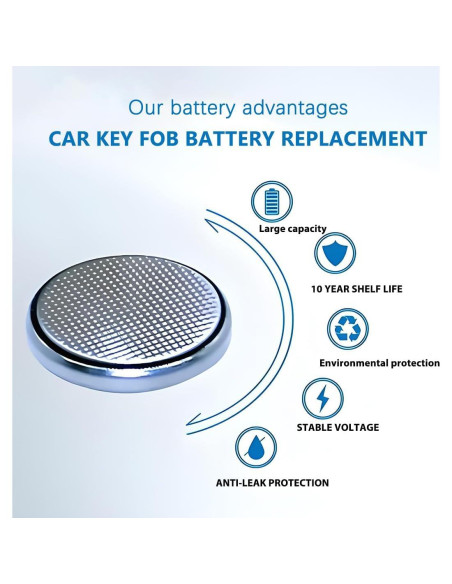 Baterías CR1632 para llaves Toyota - Reemplazo OEM