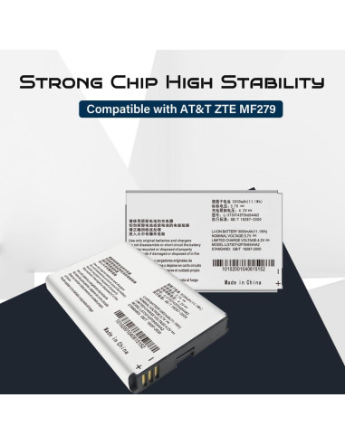 Batería de Reemplazo 3000mAh para Enrutador ZTE MF279