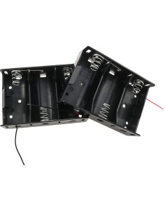 Soporte de Batería Tipo D E-outstanding 2PCS con Cables 2