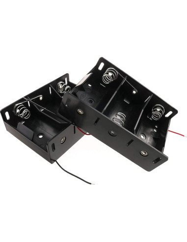 Soporte de Batería Tipo D E-outstanding 2PCS con Cables