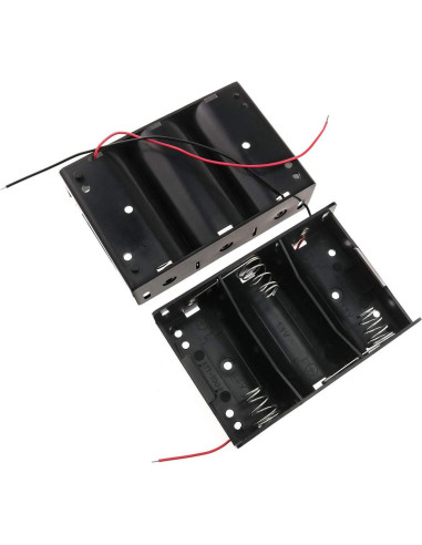 Soporte de Batería Tipo D E-outstanding 2PCS con Cables