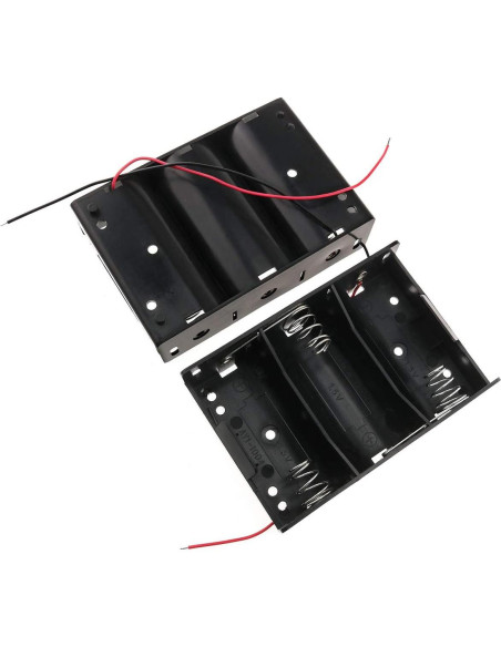 Soporte de Batería Tipo D E-outstanding 2PCS con Cables