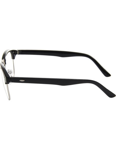 Gafas de media montura Shiratori vintage 47mm transparentes