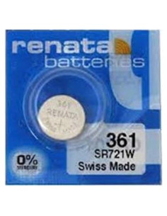 Baterías de Óxido de Plata Renata 361 - Paquete de 5 Unidades