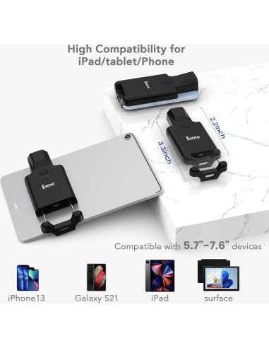 Escáner de Código de Barras Bluetooth Eyoyo 1D 2D 3000mAh