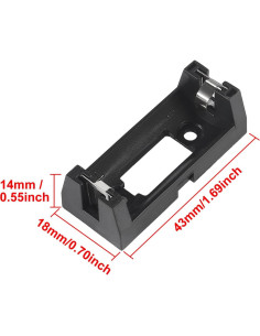 10 Soportes de Batería CR123A con Cable de Montaje PCB 2
