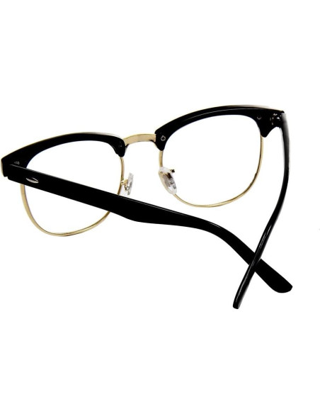 Gafas de media montura Shiratori vintage 47mm transparentes Gafas de media montura Shiratori vintage 47mm transparentes