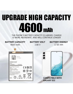 Batería de Reemplazo 4600mAh para Samsung Galaxy S22 5G 2