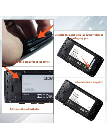 Batería de Reemplazo TLi013C1 3000mAh para Alcatel One Touch