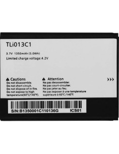 Batería de Reemplazo Alcatel One Touch Go Flip V 4051S TLi013C1 1350mAh 2