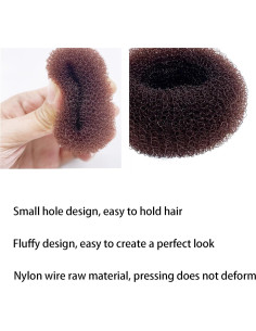 Fabricante de Moño Mini Bestac 6 PCS 6 cm Marrón Oscuro 2