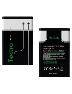 Baterías Recargables Tectra BL-5C 1580mAh para Radio Portátil