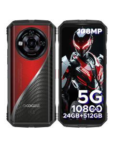 DOOGEE S118 Pro Teléfono Resistente 5G 24GB RAM 512GB Rojo