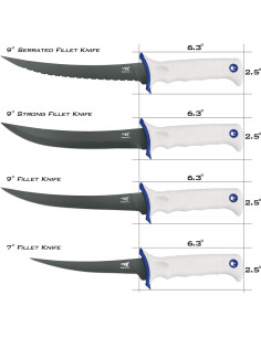 Cuchillo de Filete KastKing Spartacus 22.86 cm Acero Inoxidable 2