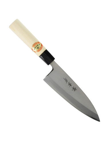 Cuchillo Japonés Deba Sakai Takayuki 165mm Acero Blanco Yasuki