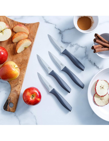 Juego de Cuchillos de Pelar Glad 4 Piezas Acero Inoxidable 8.9 cm
