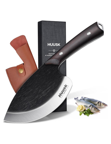 Cuchillo de Pescado Huusk 14.48 cm Acero Carbono Ergonomico