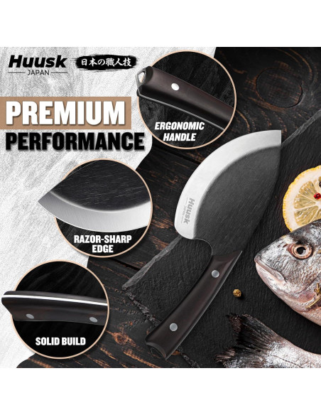Cuchillo de Pescado Huusk 14.48 cm Acero Carbono Ergonomico