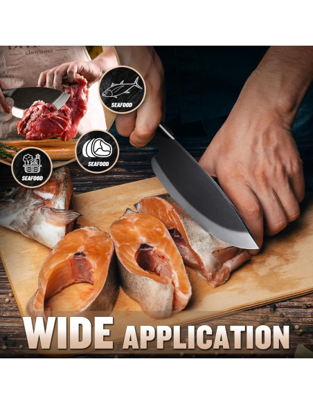 Cuchillo de Pescado Huusk 14.48 cm Acero Carbono Ergonomico