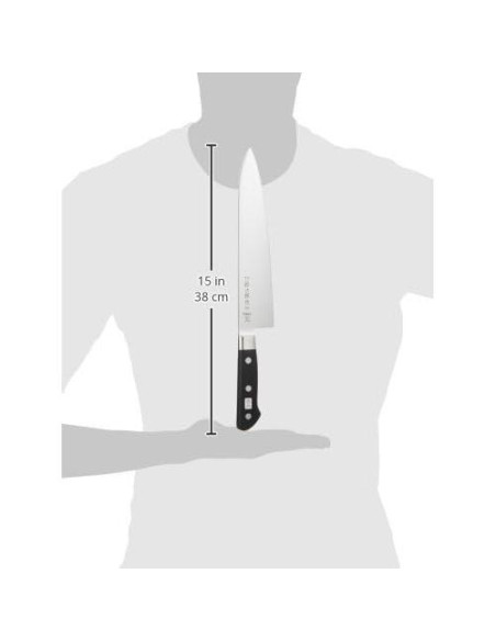 Cuchillo Chef Tojiro DP 24cm Doble Filo Acero Cobalto