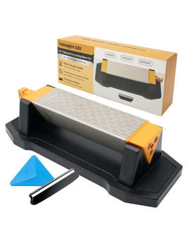 Piedra de Afilar 3 Lados TOOLMAYS Grano 400/1000/8000