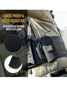 Funda Dura para Gafas OneTigris Camo Negro 1000D Nylon 2