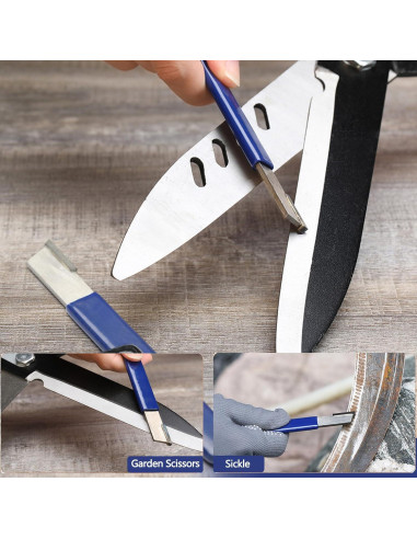 Afilador de Herramientas de Jardín Wonglea Doble Cara 400/600 Grano