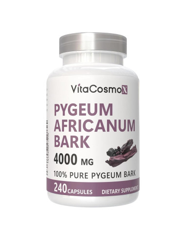 Suplemento de Pygeum Africanum VitaCosmoX 240 Cápsulas Veganas