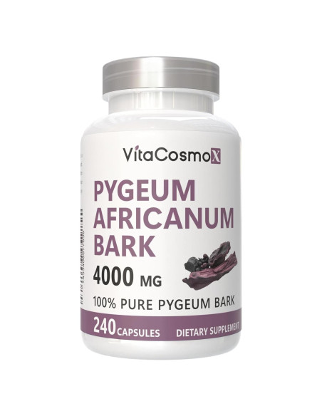 Suplemento de Pygeum Africanum VitaCosmoX 240 Cápsulas Veganas