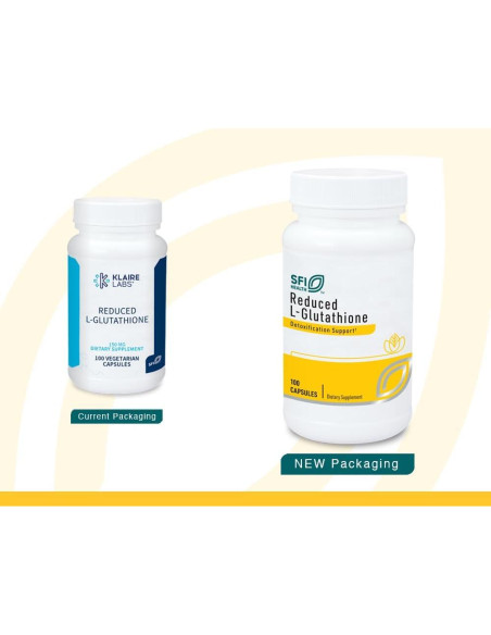 Suplemento Antioxidante Klaire Labs Glutatión 150mg - 100 Cápsulas Hipoalergénicas