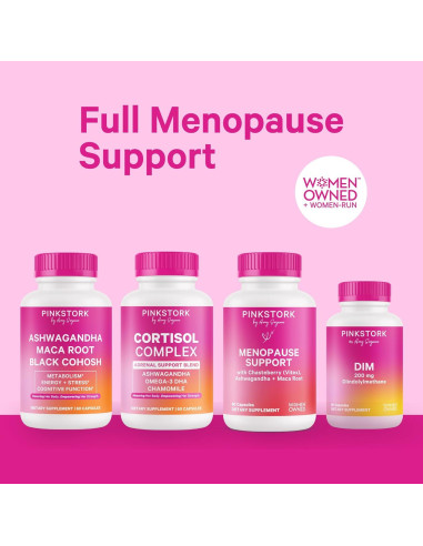 Pink Stork Vitex Orgánico 1000 mg - Baya del Árbol de la Castidad - 60 Cápsulas Veganas