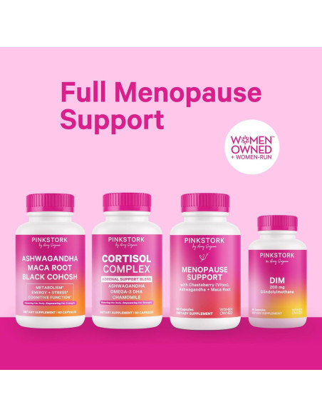 Pink Stork Vitex Orgánico 1000 mg - Baya del Árbol de la Castidad - 60 Cápsulas Veganas